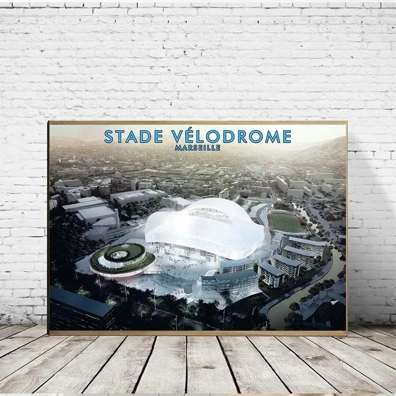 صور لملعب كرة القدم ملصقات ومطبوعات على القماش ، رسم جداري ، ديكور الغرفة ، ديكور المنزل والنادي والغرفة ، ساحة Allianz ، Santiago De Bermuda