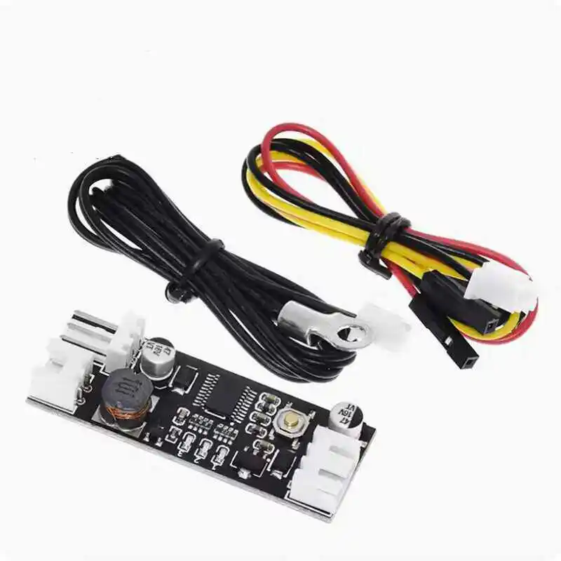 12V DC PWM 2-3 wire fan temperature control governor chassis machine computer fan temperature control noise reduction module