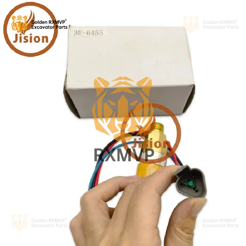 For Engine Oil Pressure Sensor E330b Cat Excavator Electric Parts Switch 3e-6455 3e6455