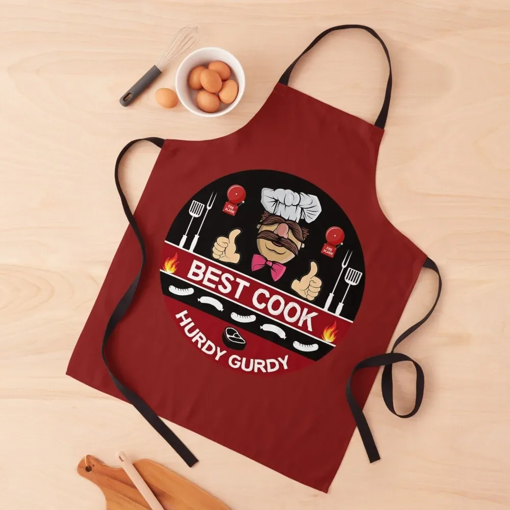 Hurdy Gurdy Bork Bork Cook - Bad Cook Gifts - Lazy Cooks - Funny Swedish Chef Apron Cooking restaurant accessories Apron