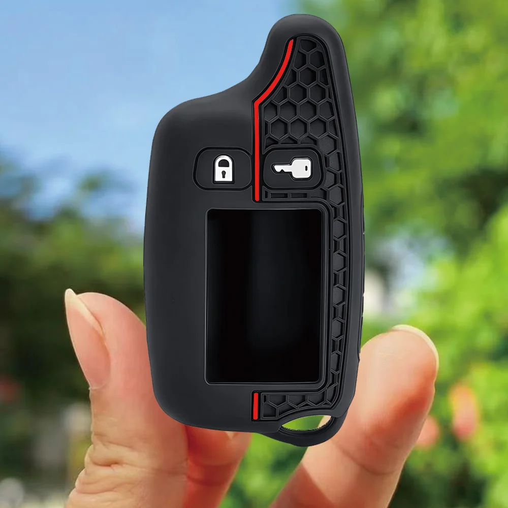 2025 High Quality Styles TW9010 Silicone Case KeyChain For Russian 2-way Alarm System Alarm Key Fob For Tomahawk TW9010 9010