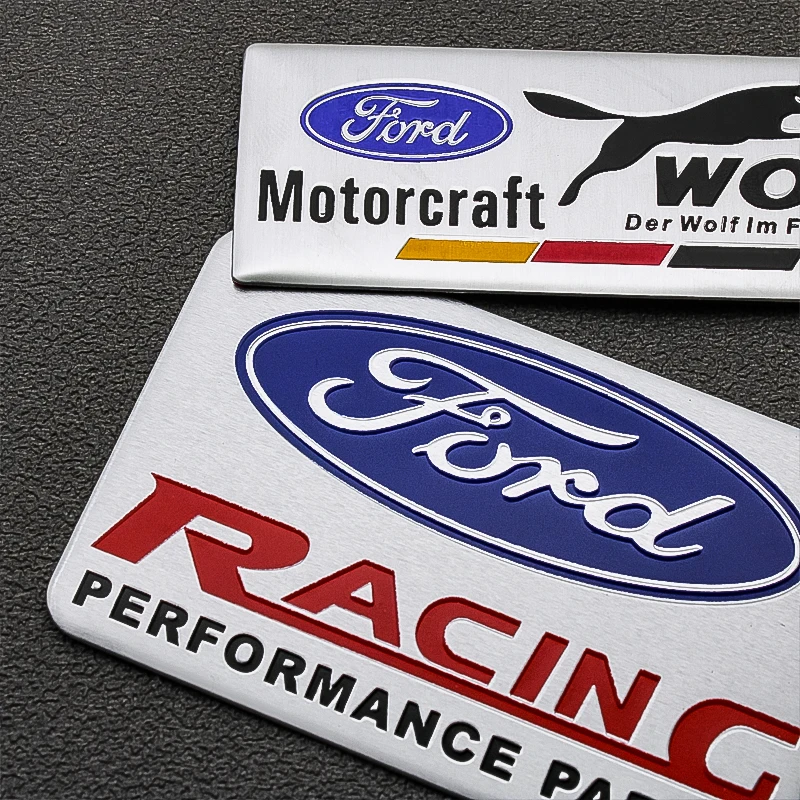 1 قطعة سيارة الألومنيوم شعار شارة الديكور التصميم ملصق لاصق لامع ورائع لفورد S ماكس الحارس التركيز فييستا مونديو كوغا موستانج مرافقة KA #3