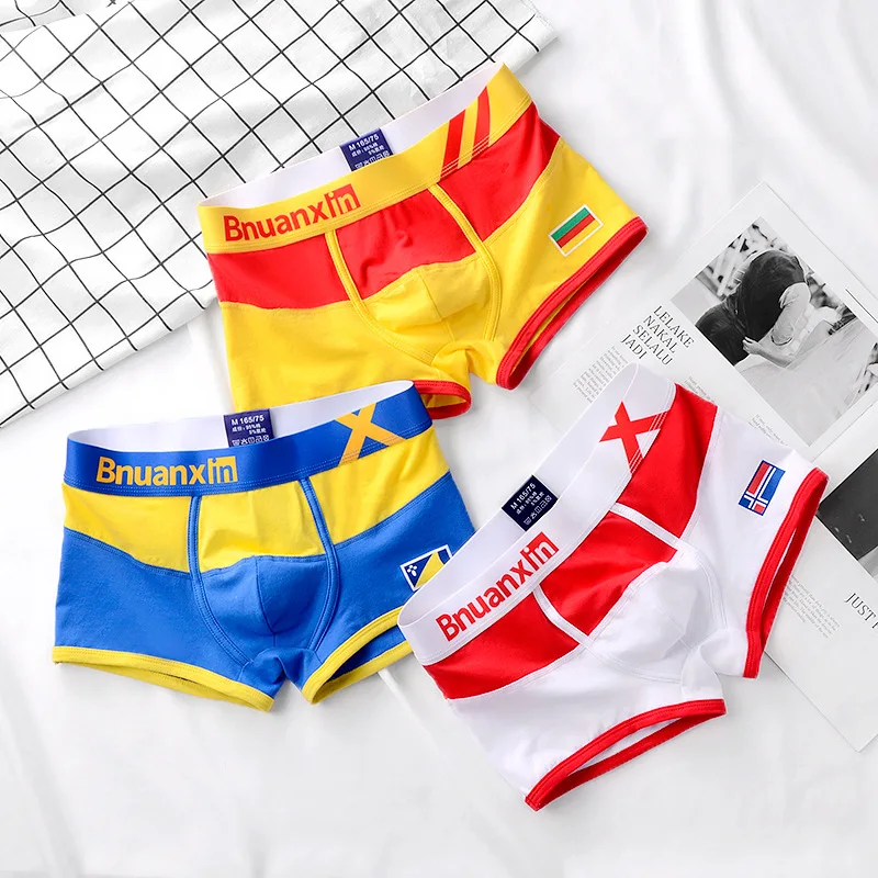 National Flag Series Cotton Boxer Shorts Men Underwear Bermuda Ropa Interior Male Cuecas Masculinas Underpants M L XL XXL XXXL