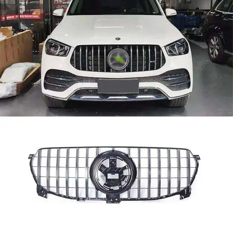 GLE COUPE retrofit 53 front and rear bumper middle grid suitable for Mercedes-Benz GLE 20-22 modified GLE53 surround