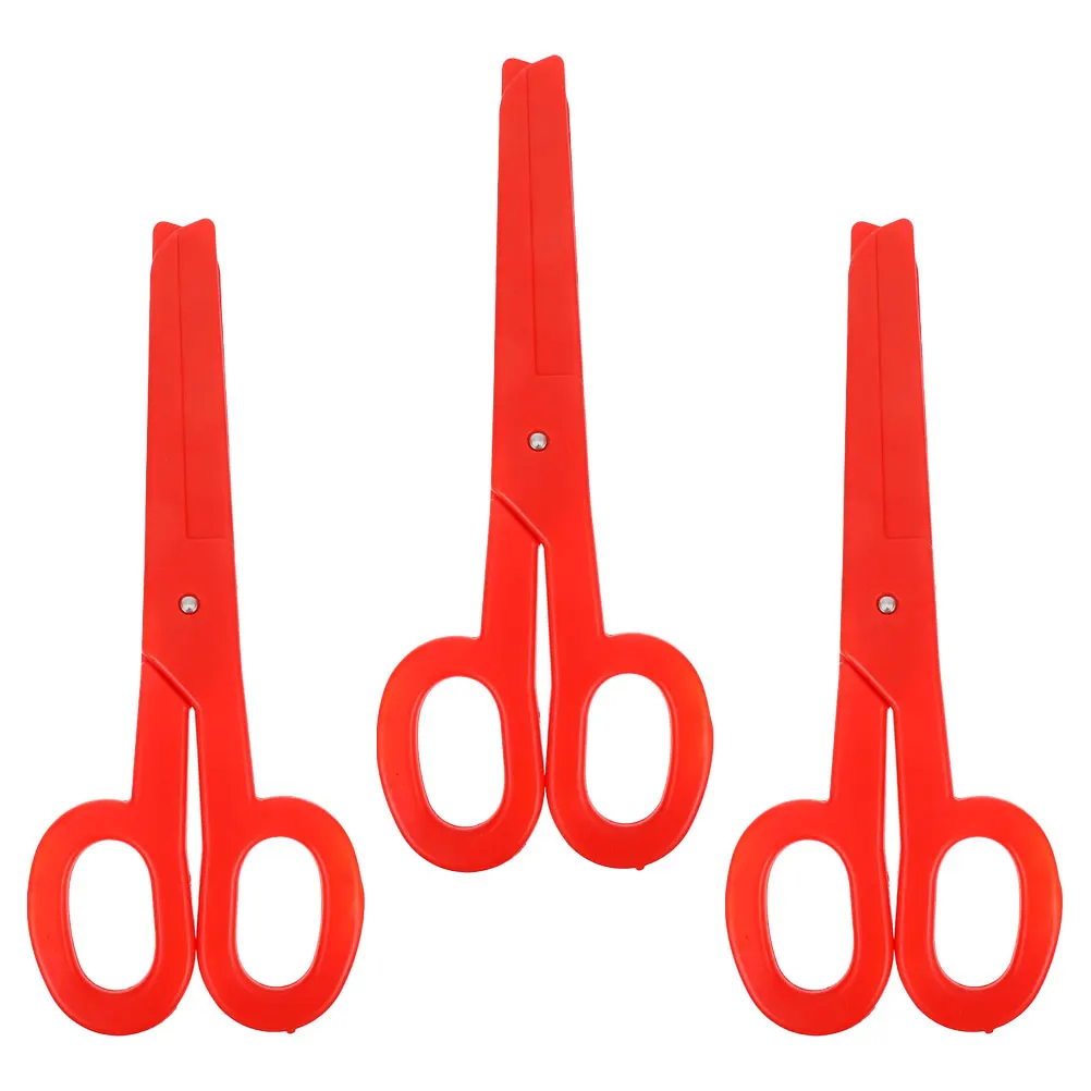 

3pcs Large Clown Scissors Plastic Decorative Theater Costume Props Halloween Circus Party Accessories Safe Stage Performance