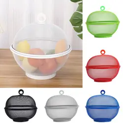 Mesh Fruit Basket With Lid Prevent Fly Stainless Steel Kitchen Drain Basket Vegetables Fruit Holder Kitchen Supplies 그물코 과일 바구니