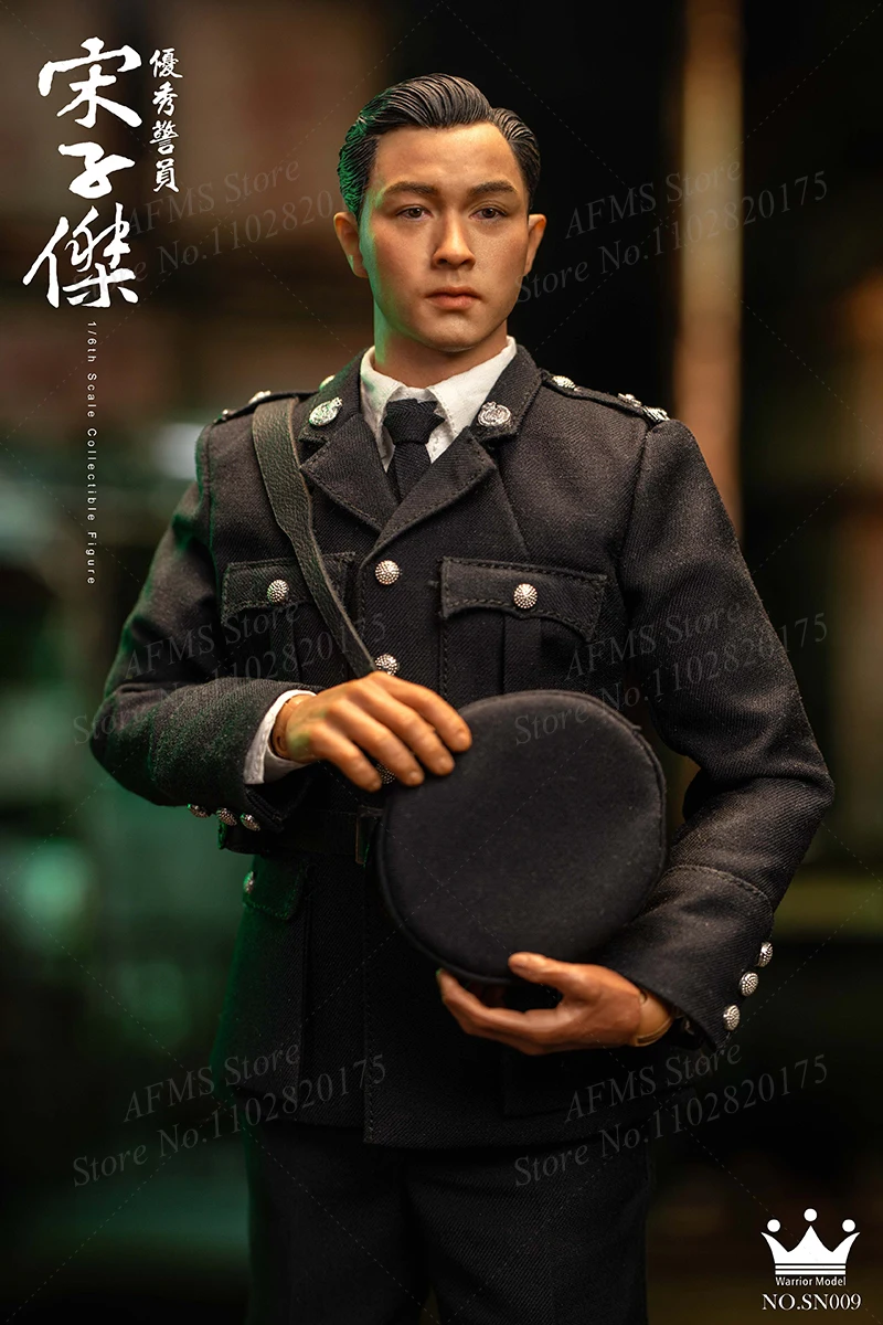 Warrior Model SN009 1/6 Scale Collectible Figure Leslie Cheung 1980S Royal Hong Kong Police Officer Song Zijie 12Inch Soldier