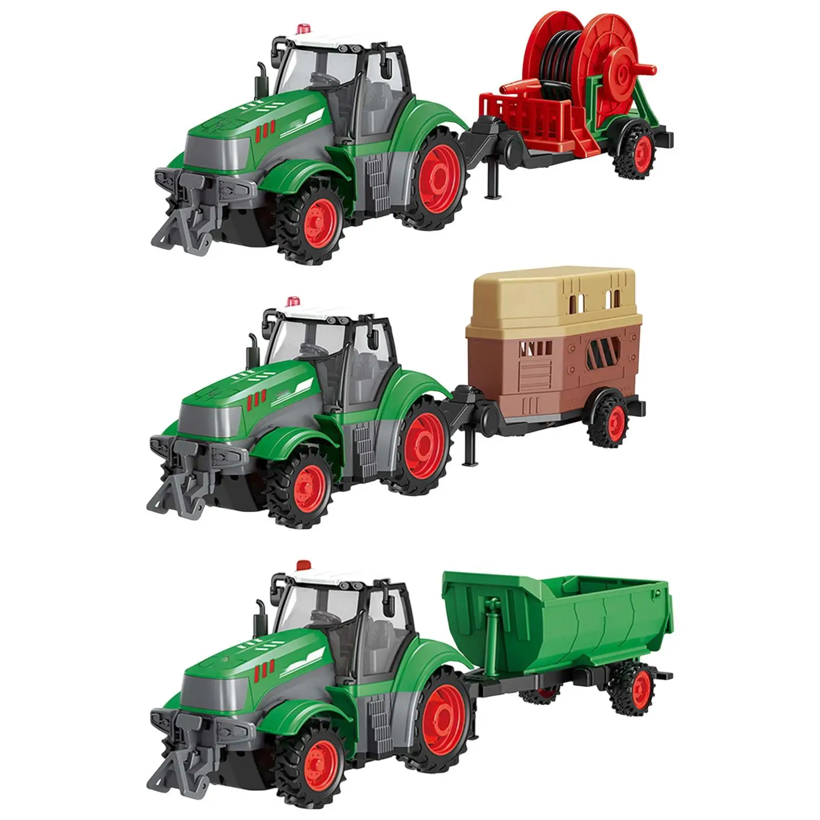 Farmer Tractor Toy Farming Toy Creative Early Educational Toy Construction Truck Toy for Boy Kids Ages 3 and up Birthday Gift