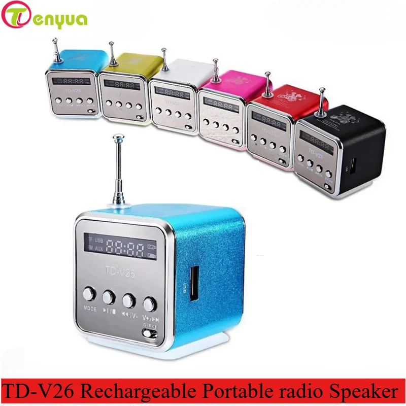 Перезаряжаемый портативный радиоприемник FM портативный мини-радио мини высокий Bluetooth портативный голос подходит для компьютера сотовый телефон MP3 музыка