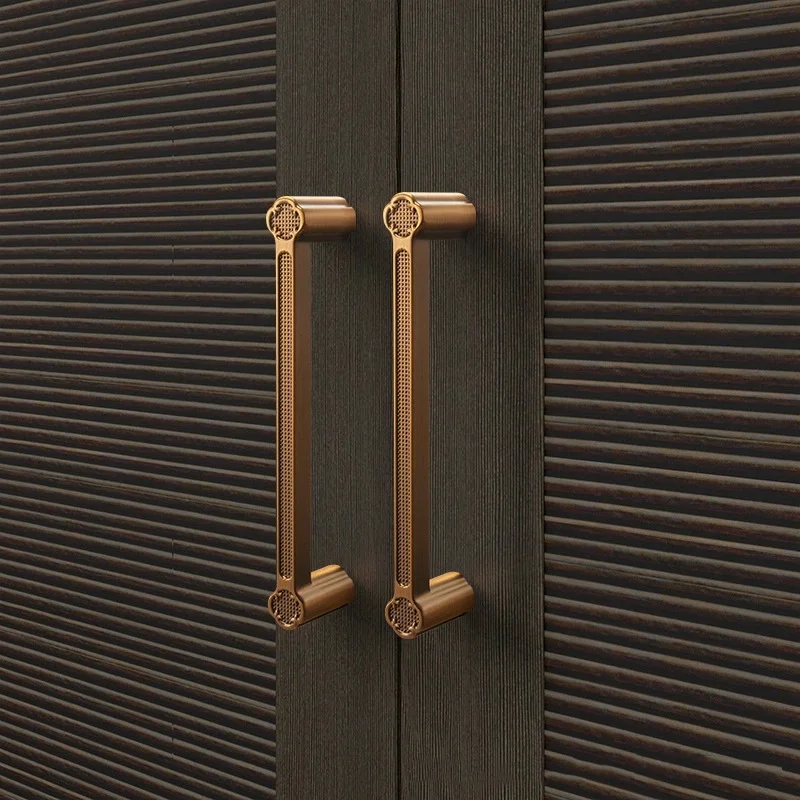 1pc High End  Vintage And Minimalist Antique Copper Brown Furniture Handles, Cabinets, Drawers, Wardrobes, Door Handles
