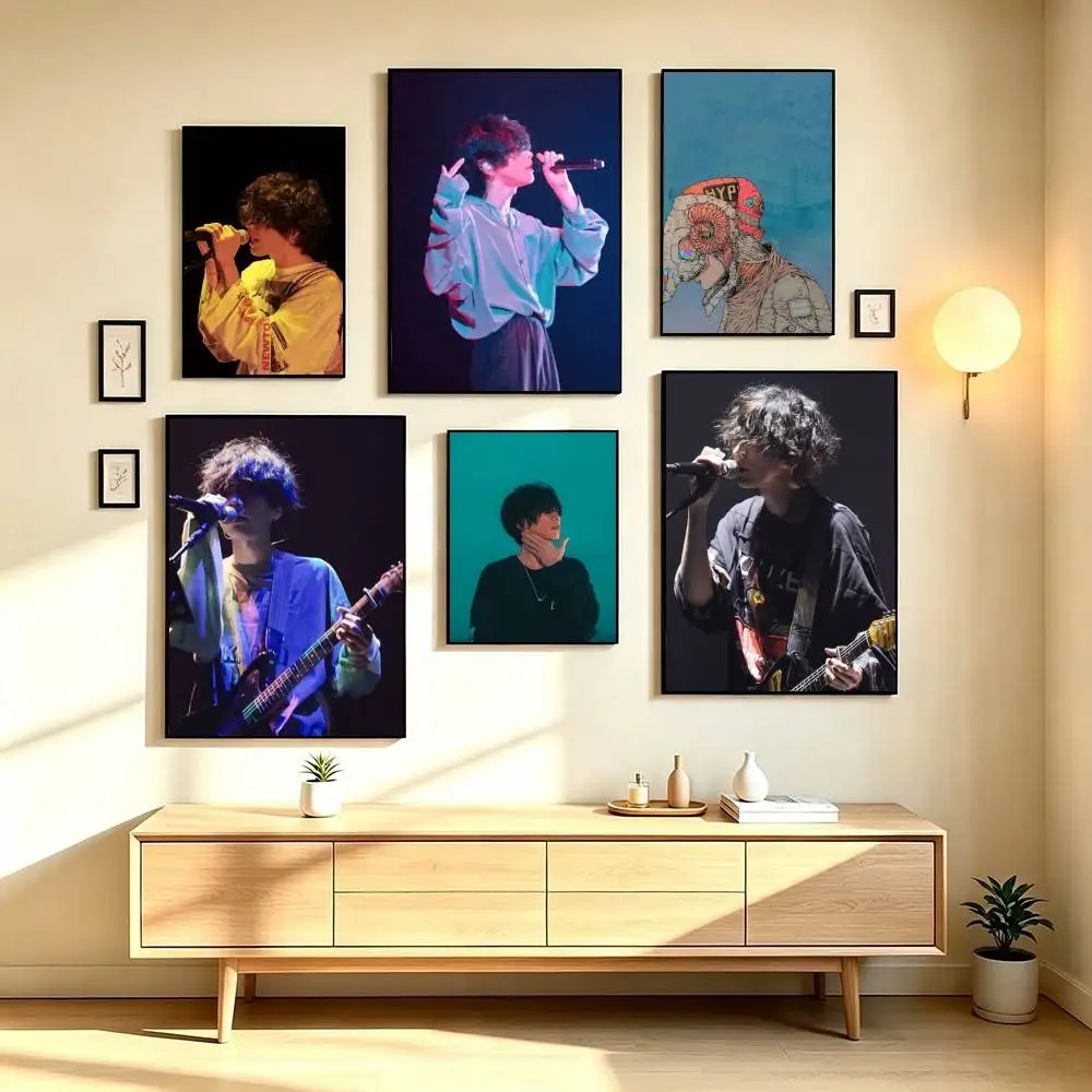 Kenshi Yonezu Pop Singer Poster High Quality Dorm Living Room Aesthetic Wall Decoration Painting Stickers Gift