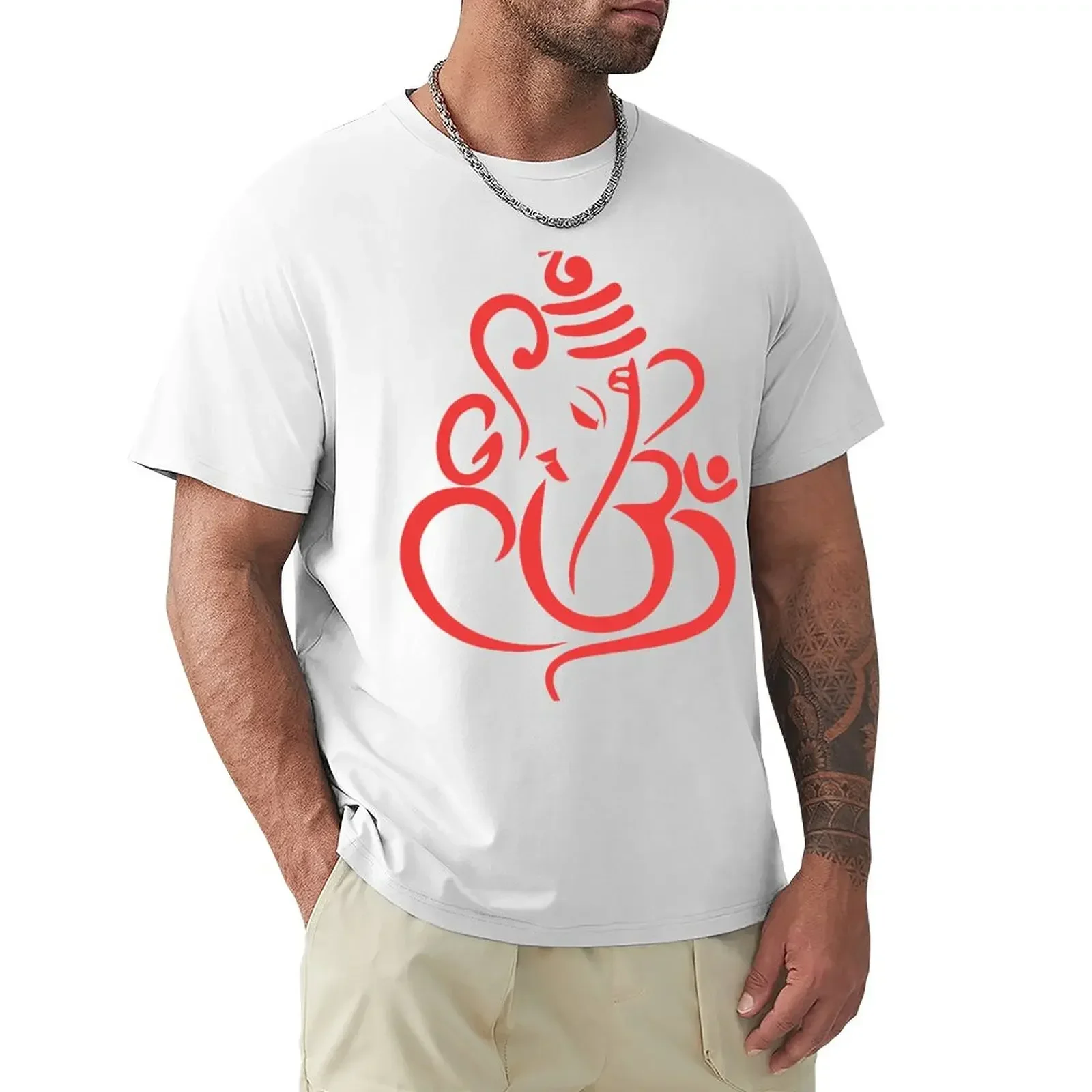 ganesh art T-Shirt sports fans oversizeds Men's clothing