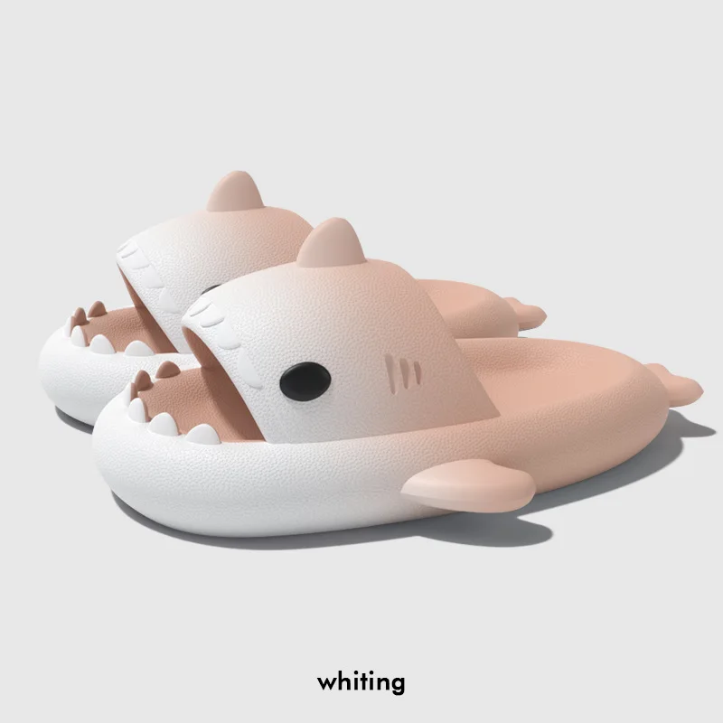 Summer Shark Slippers Women Fashion Sandals Gradient Color Casual Home Shoes EVA Non-Slip Men Flip Flops Beach Shark Slides