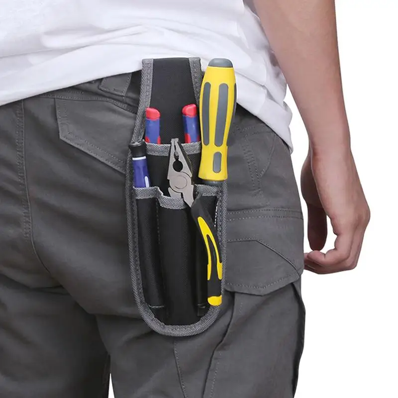 Multifunctional Tool Waist Bag Electrician Pocket Storage Bag Portable Tool Bag Screwdriver Kit Holder Maintenance Tool Pouch