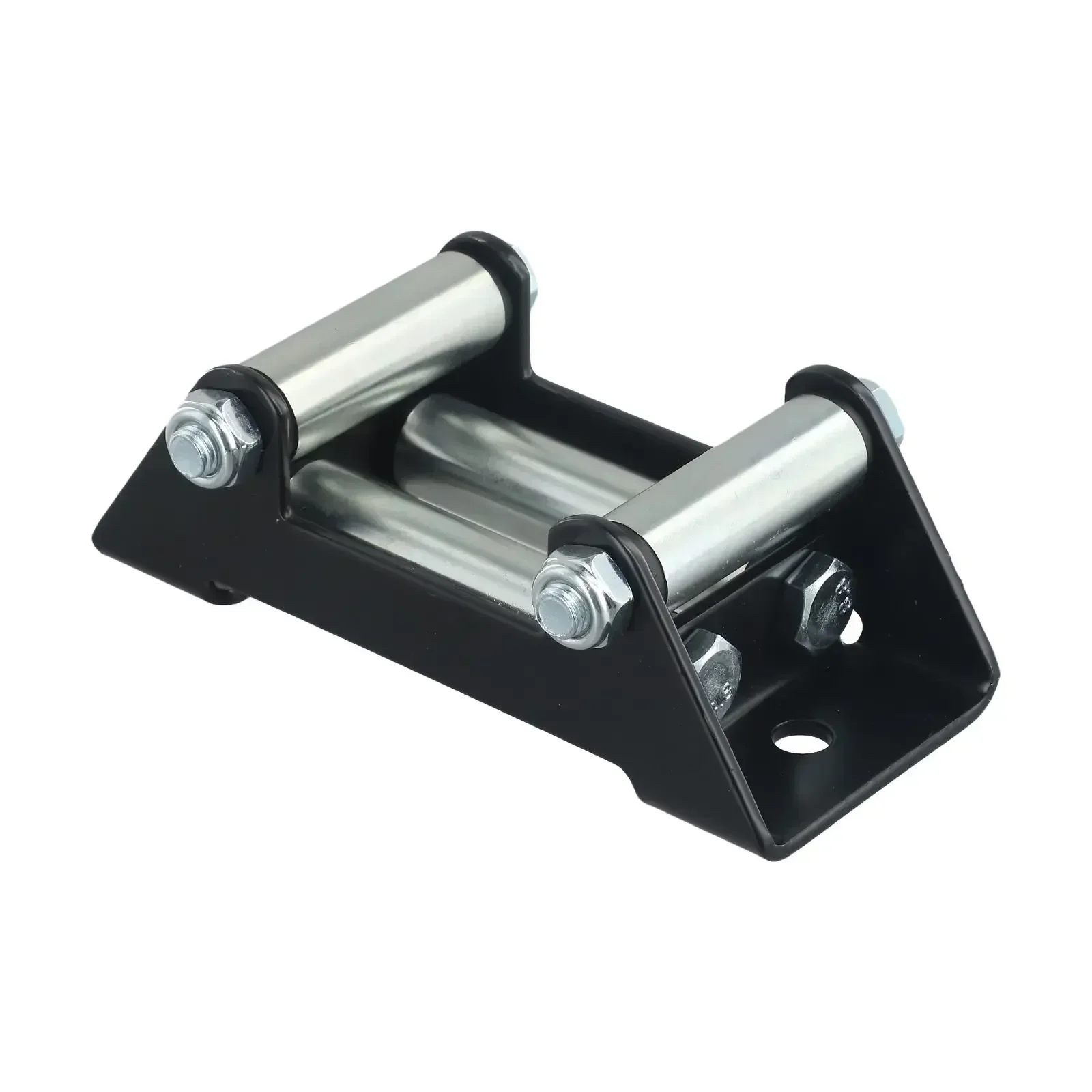 Winch Roller Fairlead with 2000LB Bolt Pattern Heavy Duty Design Chrome Plated Rollers Protects Winch Cables from Damage