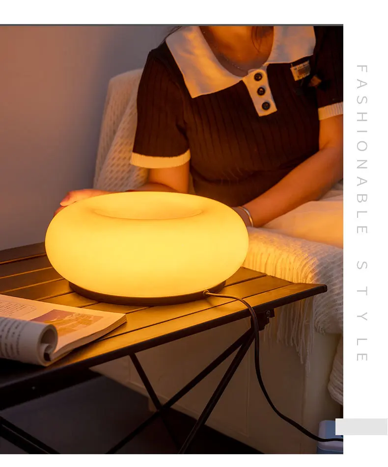 الشمال مصابيح الحائط دونات أجواء مصابيح ثلاثي الألوان عكس الضوء لغرفة المعيشة غرفة نوم غرفة الدراسة داخلي مصباح ليد للزينة #2