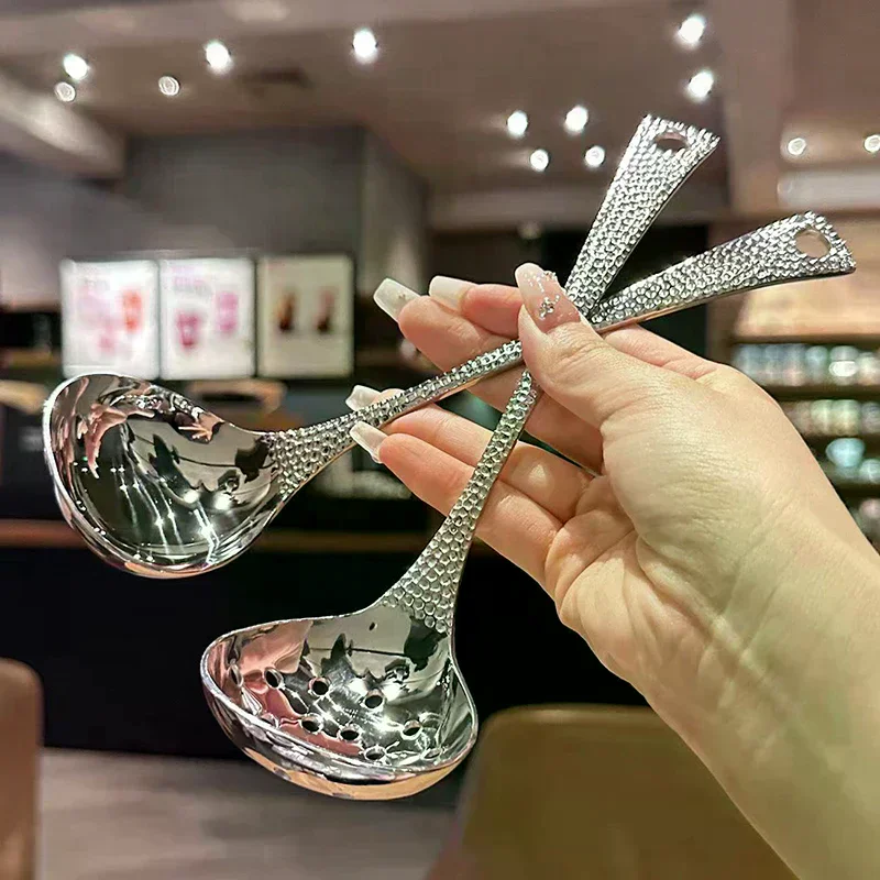 Stainless Steel Deep Soup Spoon Large Capacity Mirror Polished Flatware for Home Kitchen Tableware