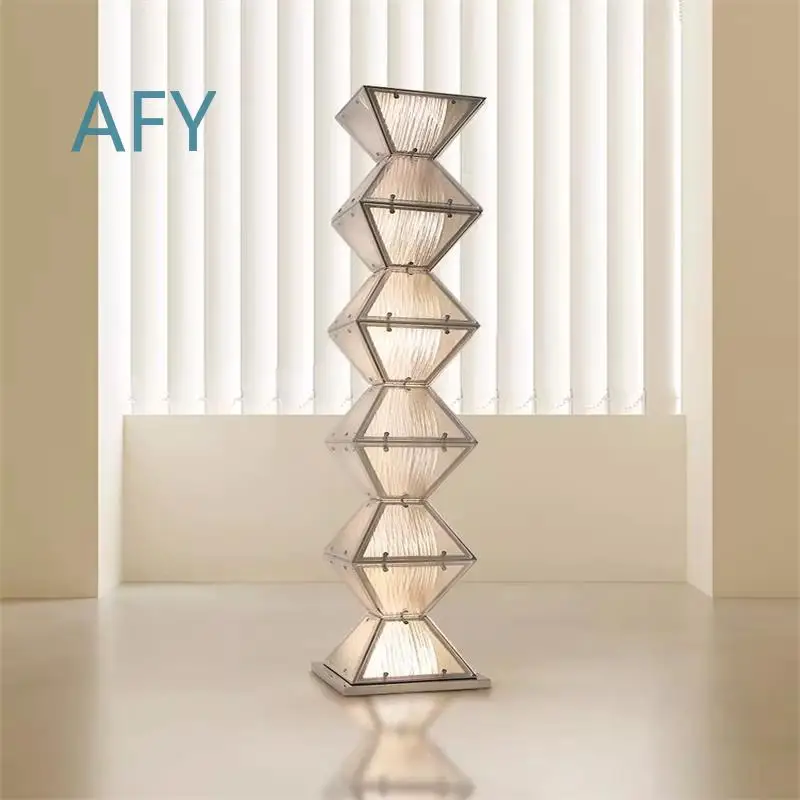 Nordic Modern Art Living Room Sofa for High-End Showroom Creative Designer Floor Lamp with Ambient Light Effect