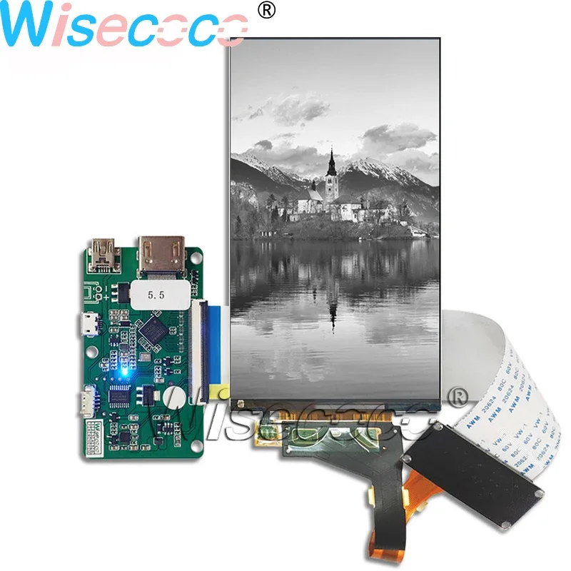 5,5 Zoll 2K IPS LCD-Bildschirm 1440 * 2560 Farbdisplay LS055R1SX04 MIPI Controller Treiberplatine für Wanhao D7 3D-Drucker