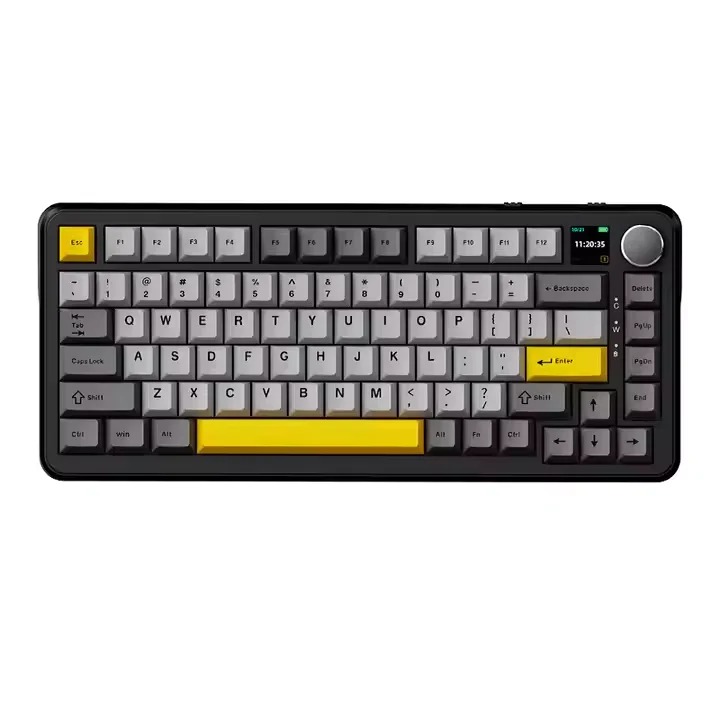 Großhandel AJAZZ AK820 MAX RGB Tri-Mode BT 2,4G kabellose Tastatur 75 % mechanische Gaming-Tastatur