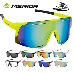 Merida-Óculos de sol para homens e mulheres, UV400, óculos de equitação, mountain bike, bicicleta de estrada, lentes ao ar livre com estojo, óculos esportivos