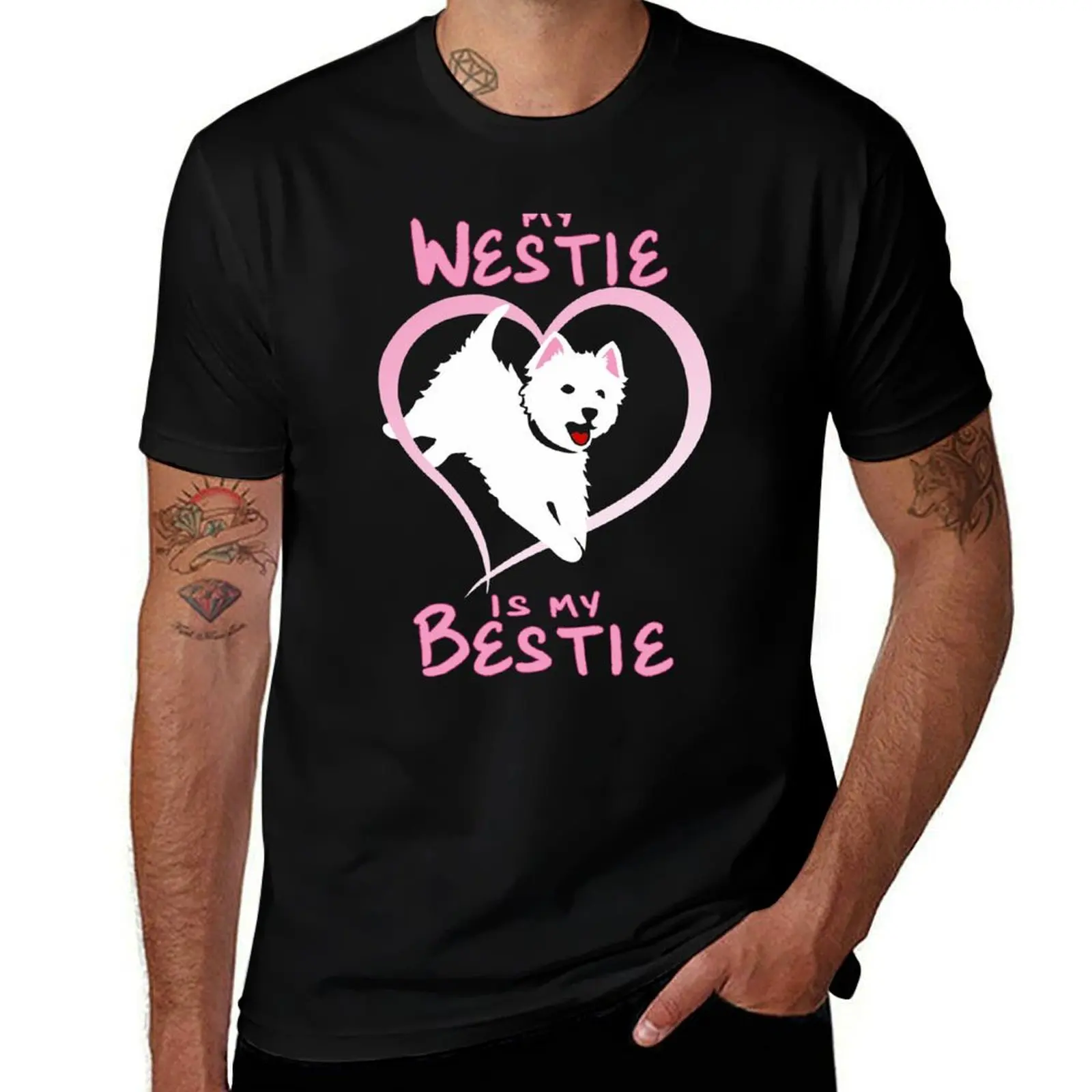 My Westie is My Bestie NickerStickers? on Redbubble T-Shirt quick drying anime tshirt Men's t-shirts