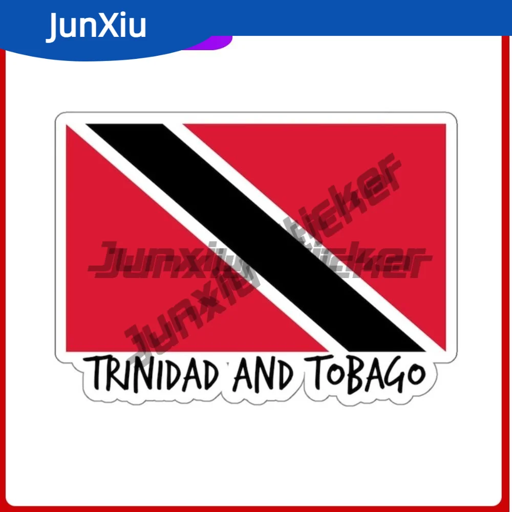 

Trinidad And Tobago Flag Travel Sticker Caribbean Country Traveler's Stickers Decorative Notebook Camper Windows Windshield Pvc