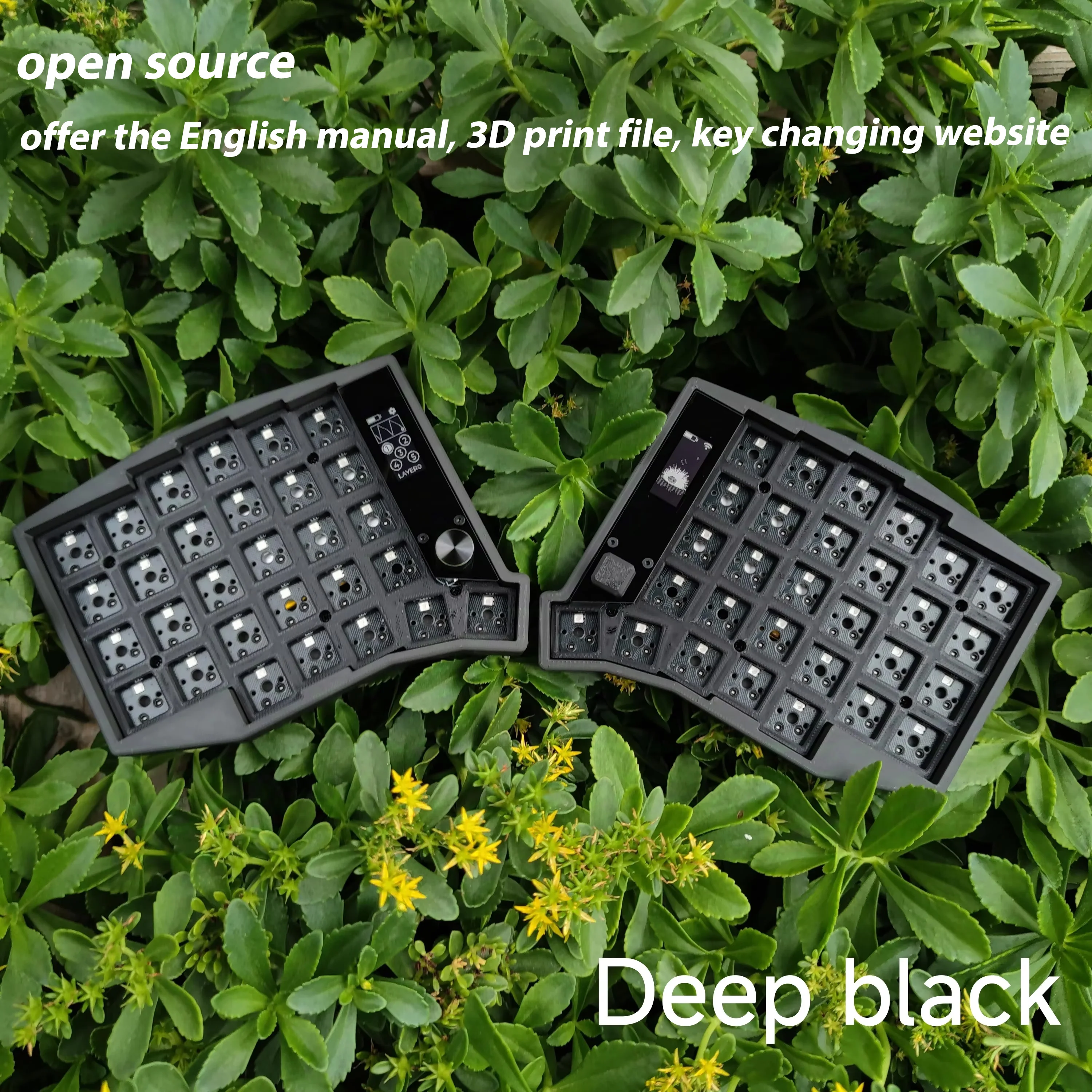 Sofle سبليت لوحة المفاتيح عدة وضع مزدوج السلكية بلوتوث اللاسلكية سبليت لوحة المفاتيح عدة مخصصة 58 مفاتيح مبادلة ساخنة مع مقابض الشاشة ZMK