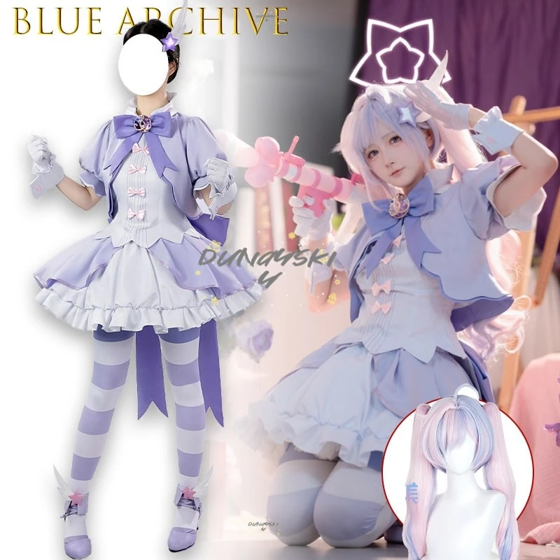 

Blue Archive Magical Girl Reisa Uzawa Cosplay Costume Anime School Uniform Outfit ForWomen Lolita Dress Halloween Uniforms Anime