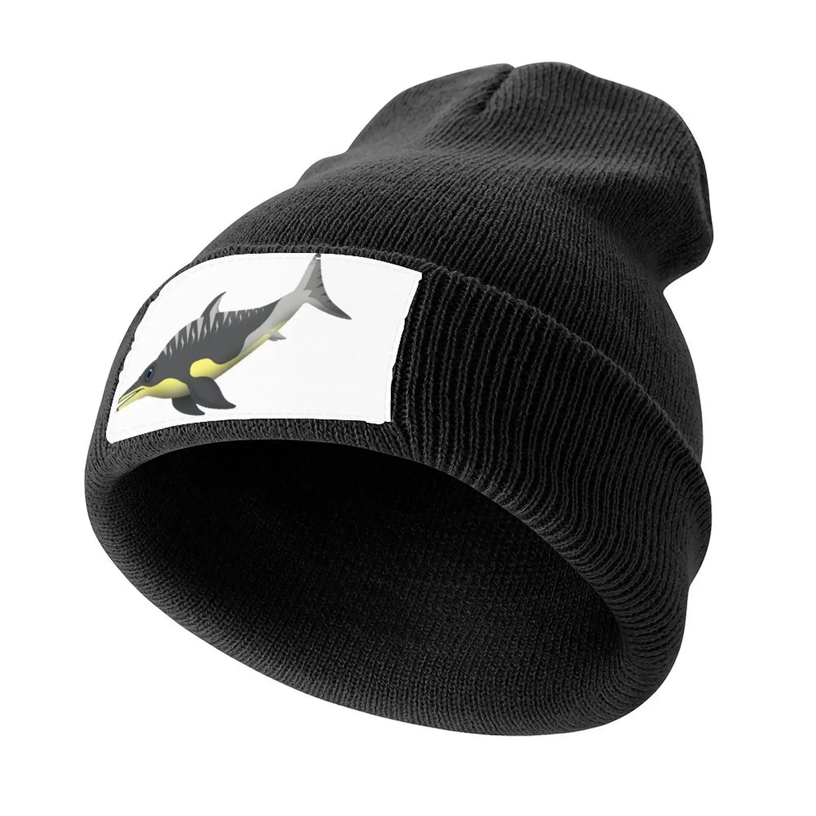 

Ichthyosaurus (Backgroundless) Knitted Cap Fishing cap Hood Visor Women's Beach Visor Men's