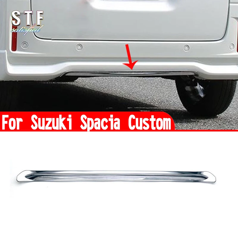 For Suzuki Spacia Custom M K54S M K94S 2024 Accessories Rear Bumper Strip Cover Trim Molding Decoration Stickers