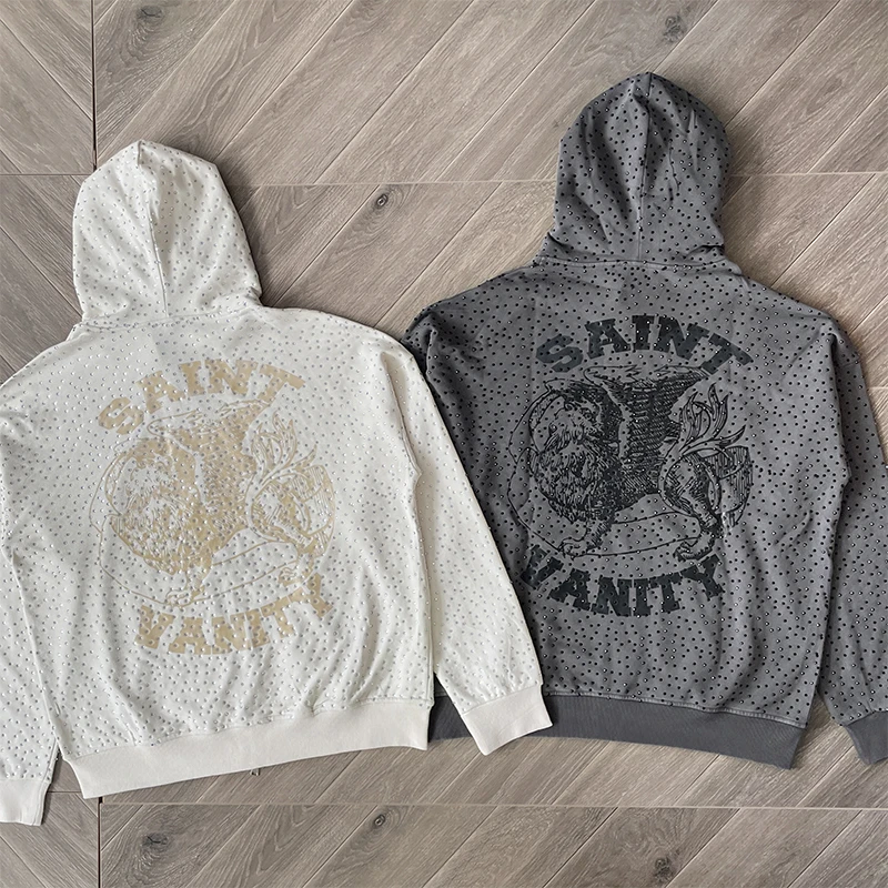 

Свитшот Saint Vani Casual Spor с декоративными стразами, свободного кроя, для молодых мужчин, модная одежда на весну, осень и зиму