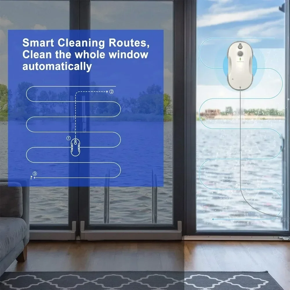Hot-sellingIntelligent Dual-Spray Window Robot with Triple Safety and Smart Navigation