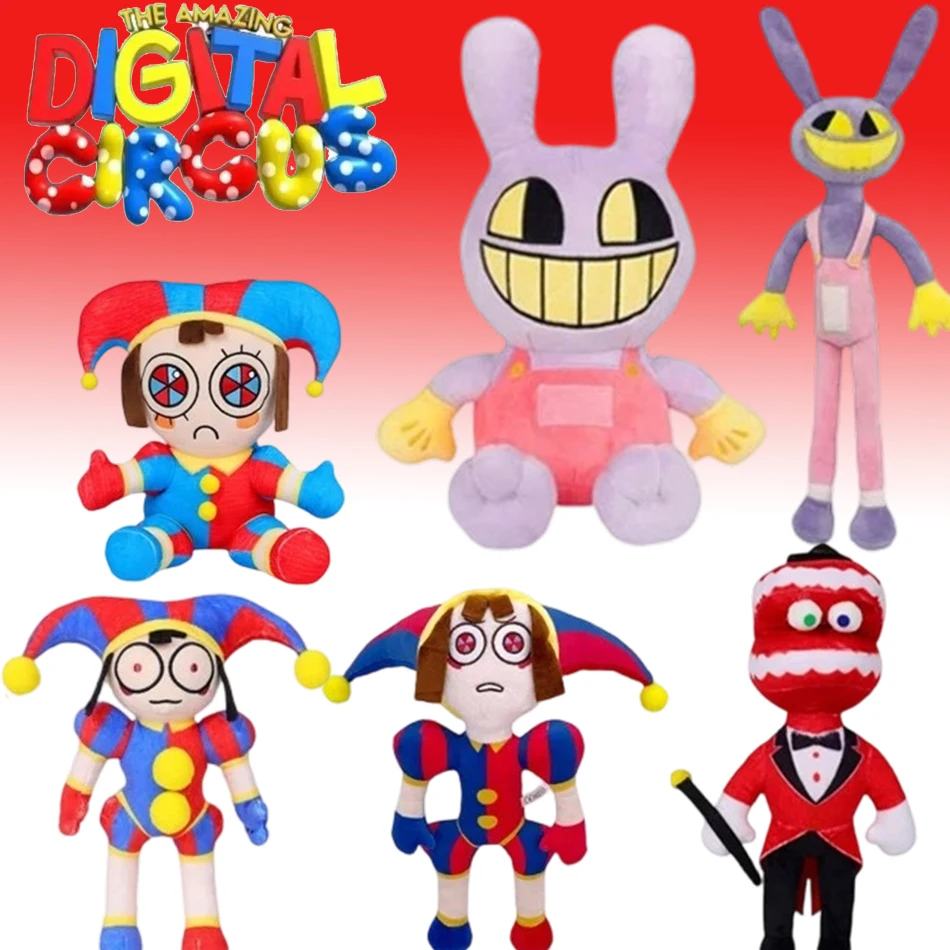 Muñeco de Peluche del Payaso Ragatha Pomni de la Serie Animada The Amazing Digital Circus, Juguete de Peluche del Joker, Regalo de Navidad, Cumpleaños y Año Nuevo para Niños