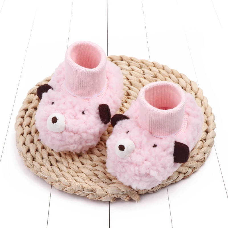 تصميم جديد لعام 2025 حذاء أطفال شتوي لطيف الدب والأغنام الحيوان طفل جورب أحذية الكاحل مغطاة ل 0-18 متر قبل المشي في الأماكن المغلقة #6