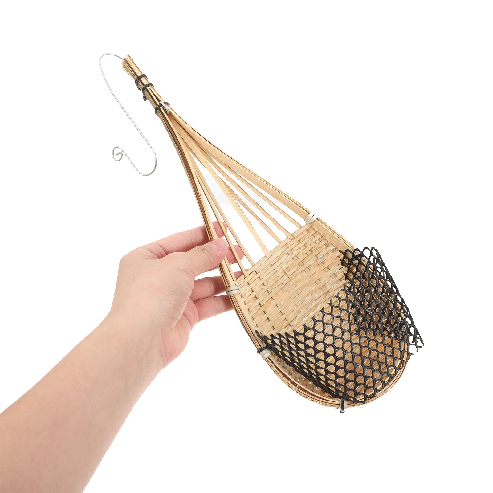 Panier d'orchidées suspendu en bambou tissé à la main, 2 pièces, porte-plante de Style nid, Pot de fleur suspendu d'intérieur et d'extérieur