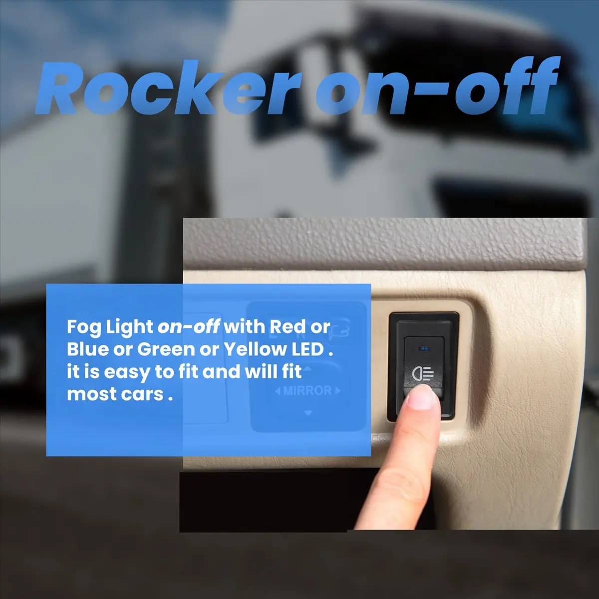 Y17A 4x 12V 35A Car Truck Boat Fog Light Rocker Switch LED Light Dash board Toggle 4Pin Black