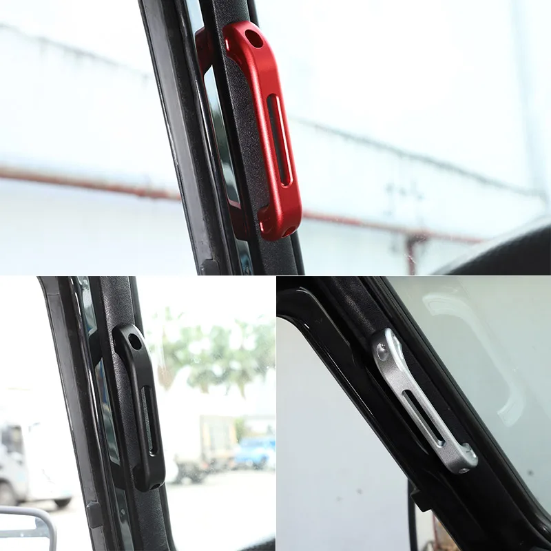 For Land Rover Defender 90 110 2004-2018 Car Interior Aluminum A-Pillar Door Handle Decoration Car Accessories