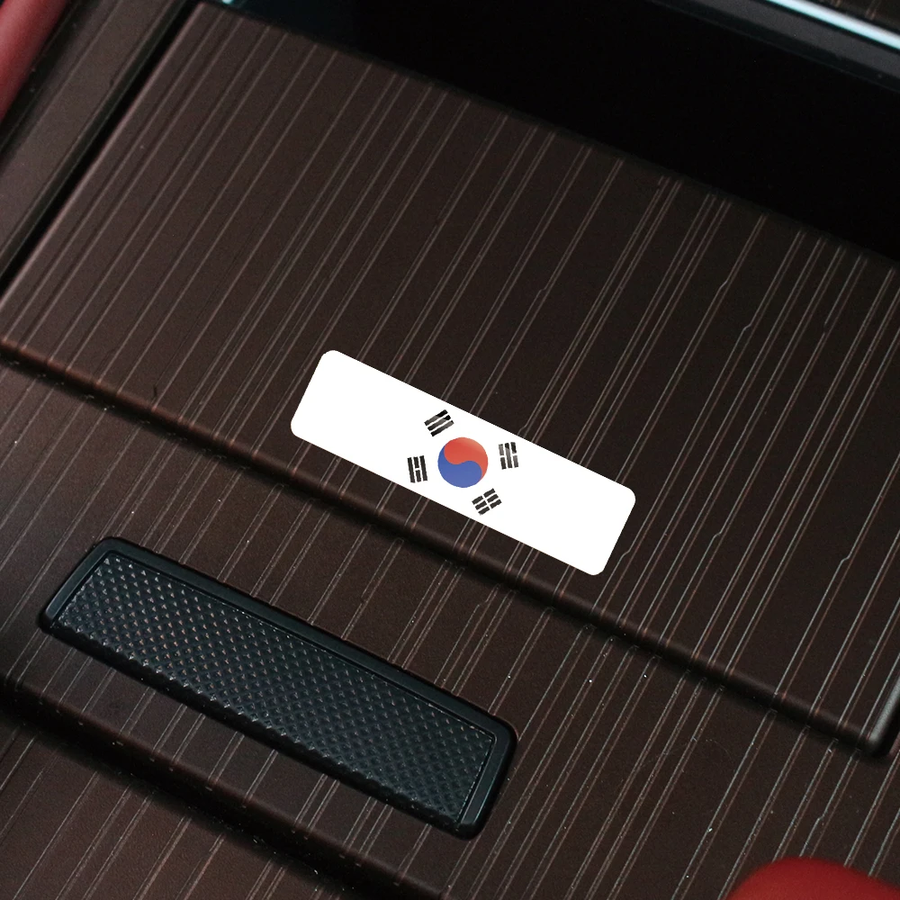 

Korea Flag 3D Epoxy Resin Decorate Car Sticker Car Window Buttons Steering Wheel Center Console Panel Motorcycle Fuel Tank