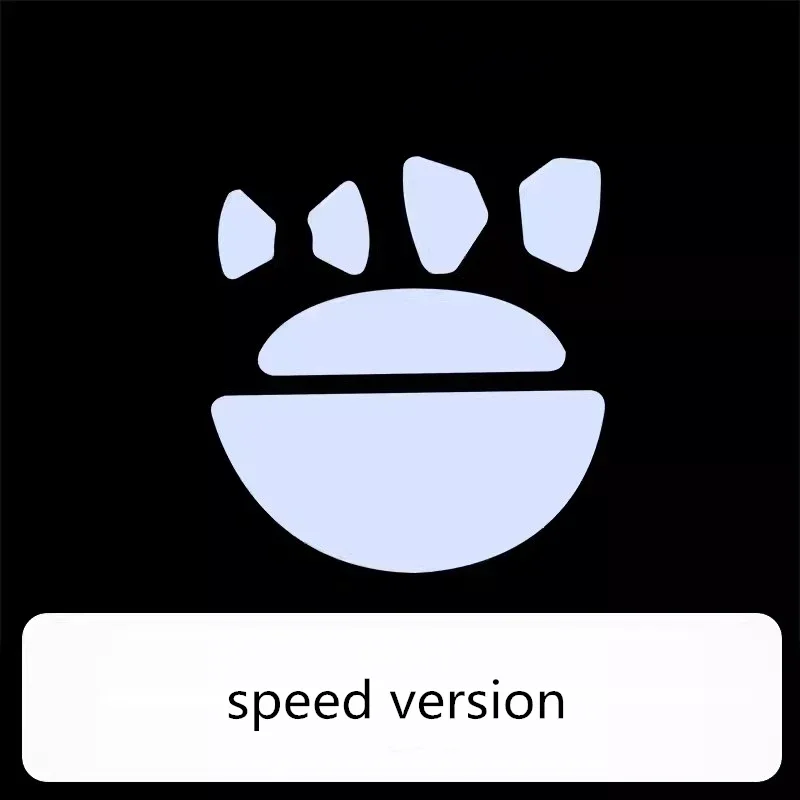 1 Set Ultraglide Mouse Skates For Wlmouse Sword X Magnesium Gaming Mouse Brake Control Speed Silence ICE Mice Glides PTFE Feet