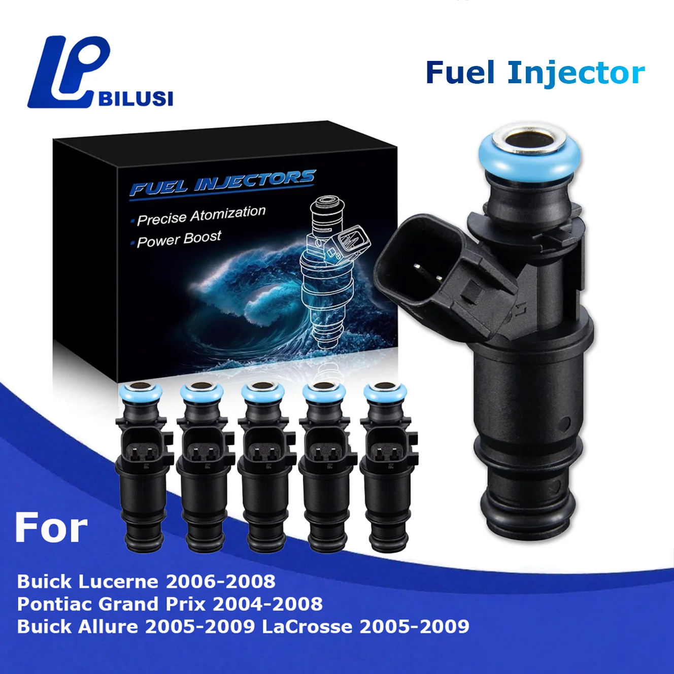 

Bilusi Fuel Injectors For Buick Allure LaCrosse Lucerne For Pontiac Grand Prix 2004-2009 3.8L 8001694N 28428452 FJ10575 MP10661