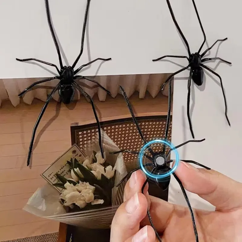 1-3Pcs Glow in the dark Big Spider Fridge Magnet, Funny Prank Horror Magnetic Decor, for Kitchen, Whiteboard, Locker Multi-Scene