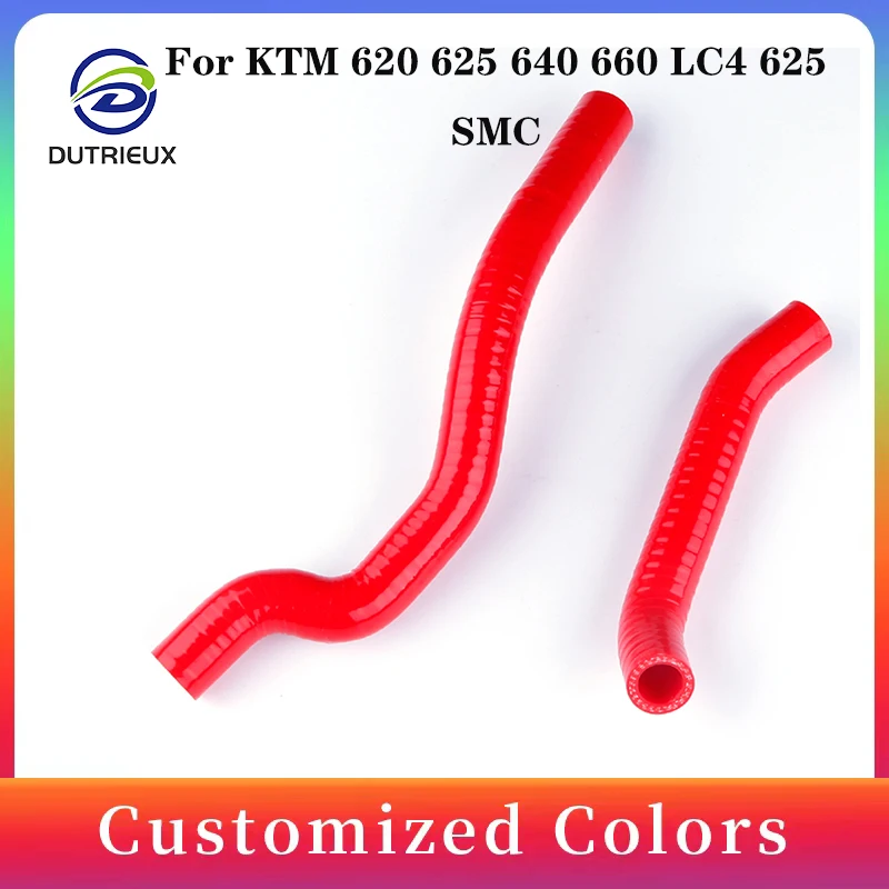 High quality and high performance For KTM 620 625 640 660 LC4 625 SMC Silicone Radiator Coolant Tube Hose Pipe Kit