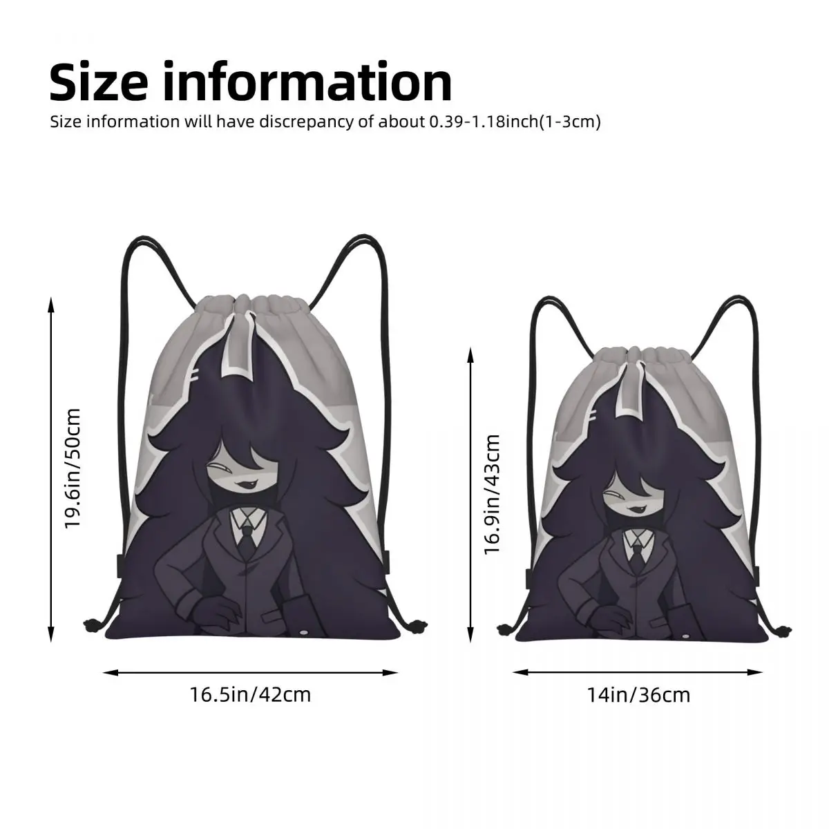 Miss Circle Fundemental Paper Education Drawstring Backpack Sports Gym Bag String Sackpack for Exercise