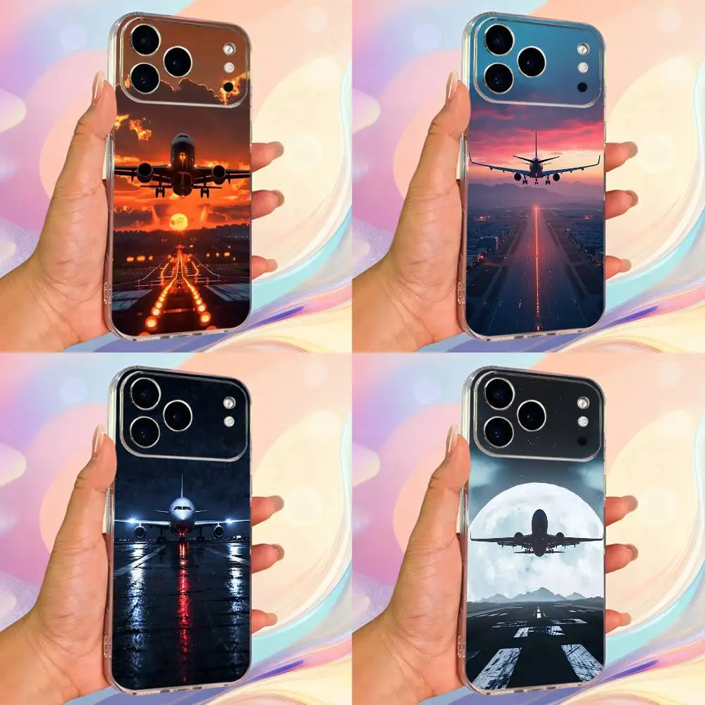 

Aviation Art Airplane Plane For iPhone 12,Mini,16,X,13,XR,15,Pro,17,Plus,11,Max,14,SE,XS,Transparent Soft Cover Case