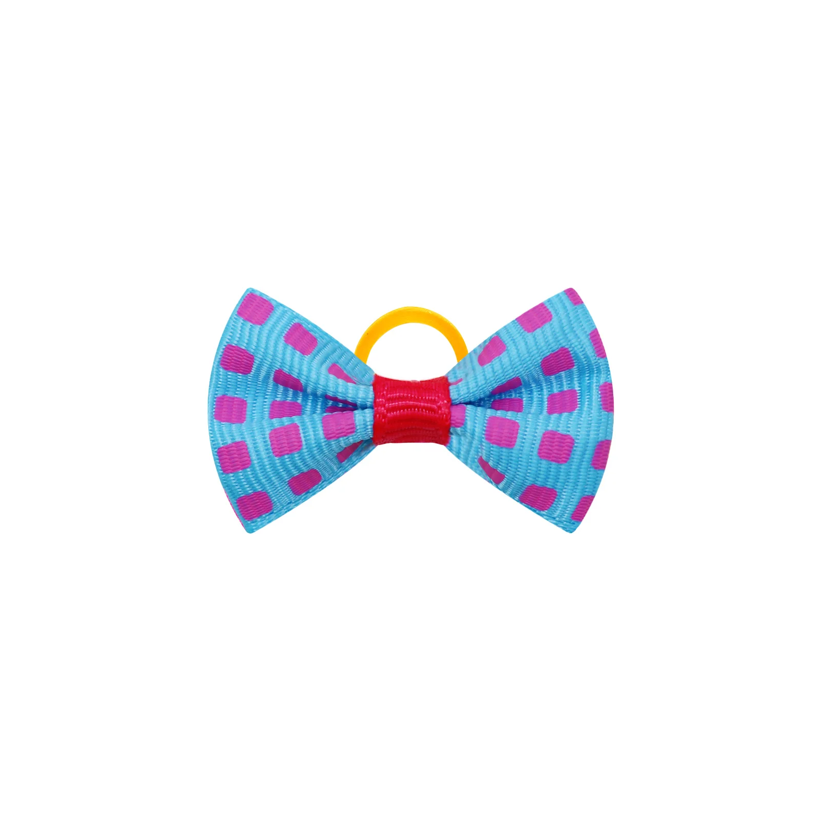 1000pcs-wholesale-dog-bows-with-rubber-bands-handmade-puppy-bows-multi-print-pet-grooming-accessories-for-dogs