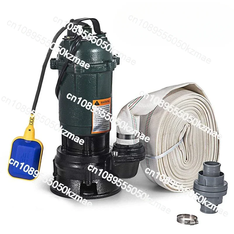 

Electric submersible Pump 220V household sewage pump 2 "small sewage pumps with fire hose hose dirty water sludge pumpss