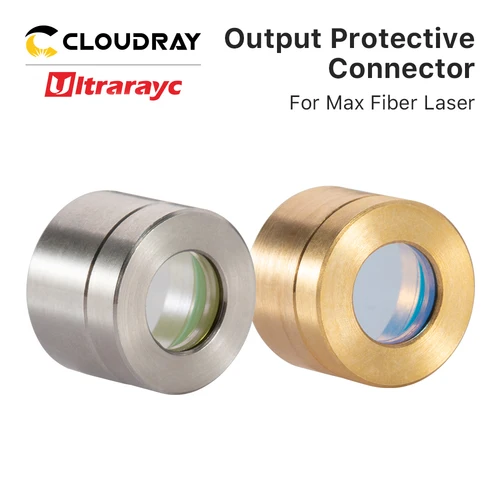 Ultrarayc Max conector protector de salida de fuente láser de fibra, grupo de lentes QBH, tapa protectora para máquina de corte láser Max