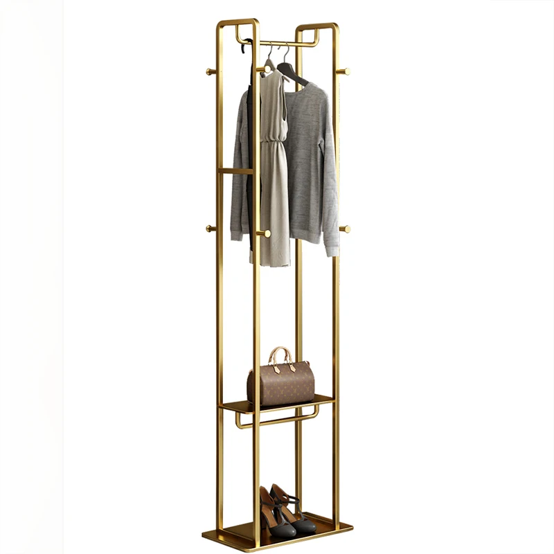 Wall Boutique Coat Rack Stand Clothes Rail Space Saving Standing Coat Rack Stand Wardrobe Perchero Madera Furniture Living Room