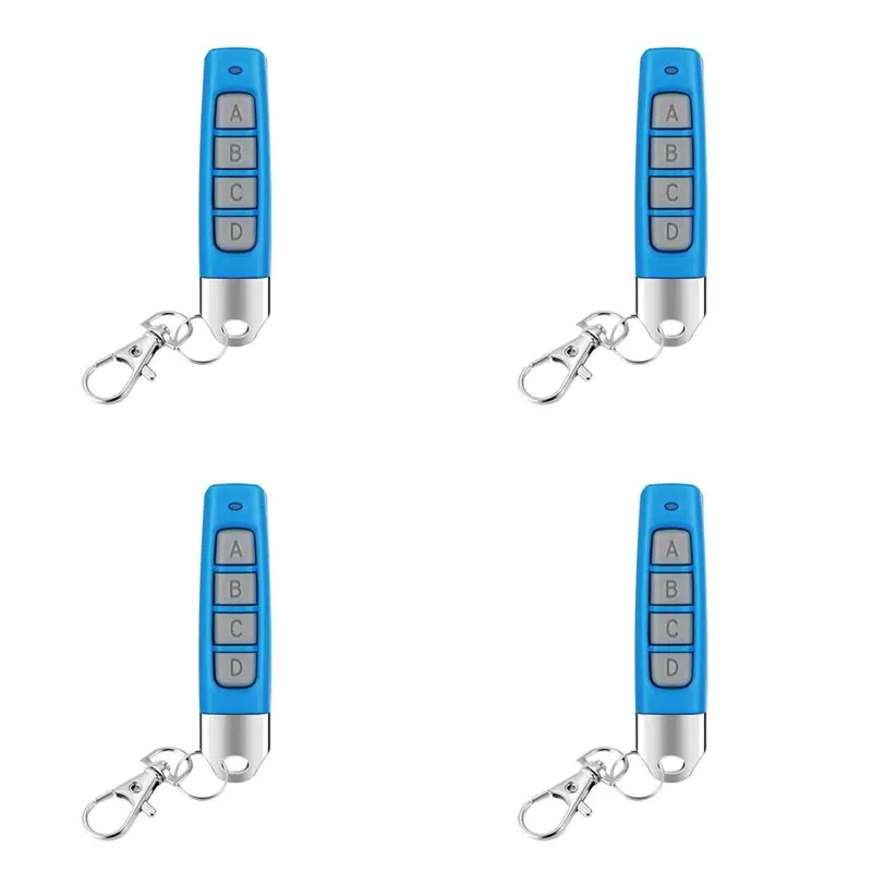 【MUST-HAVE】4X 433Mhz RF Remote Control Compact Wireless Duplicator For Garage Doors Gates Systems Universal Compatibility D
